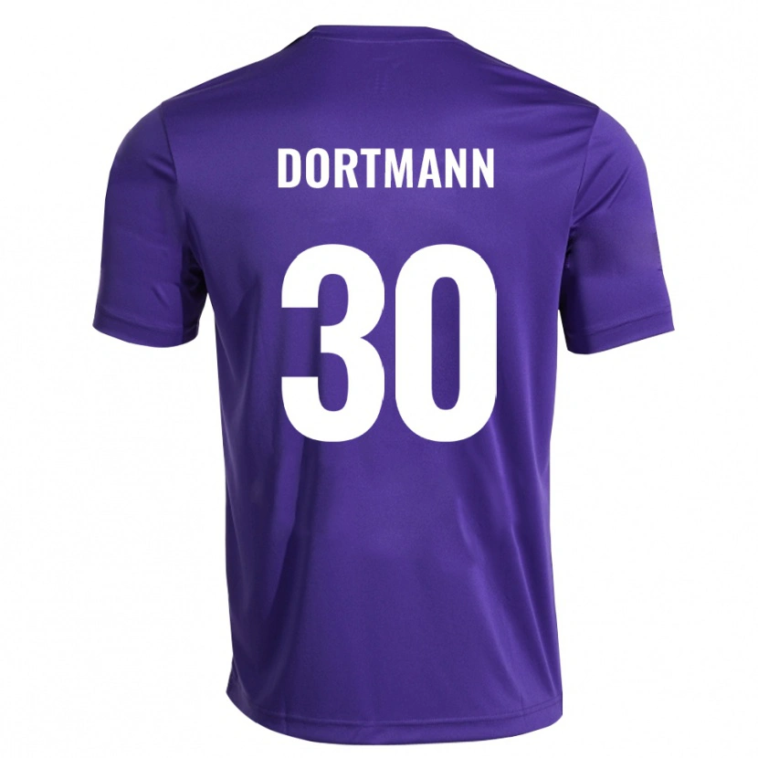 Danxen Niño Camiseta Niklas Dortmann #30 Blanco Púrpura Portero Equipación 2025/26 La Camisa