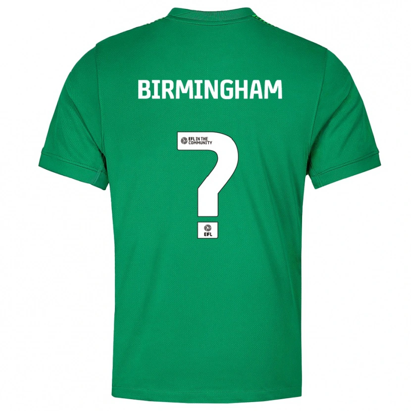 Danxen Niño Camiseta Shea Birmingham #0 Verde Blanco Portero Equipación 2025/26 La Camisa