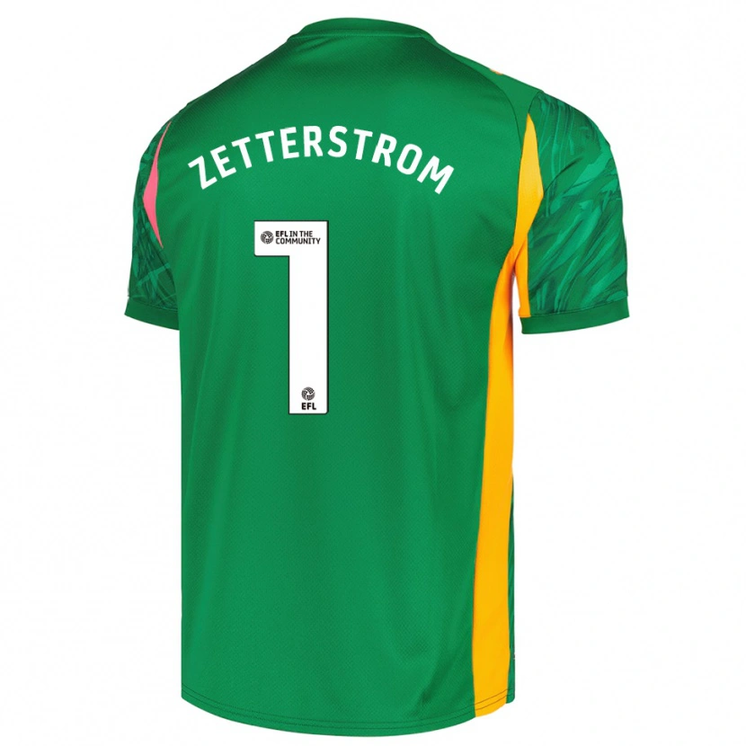 Danxen Niño Camiseta Jacob Widell Zetterström #1 Verde Rosa Portero Equipación 2025/26 La Camisa