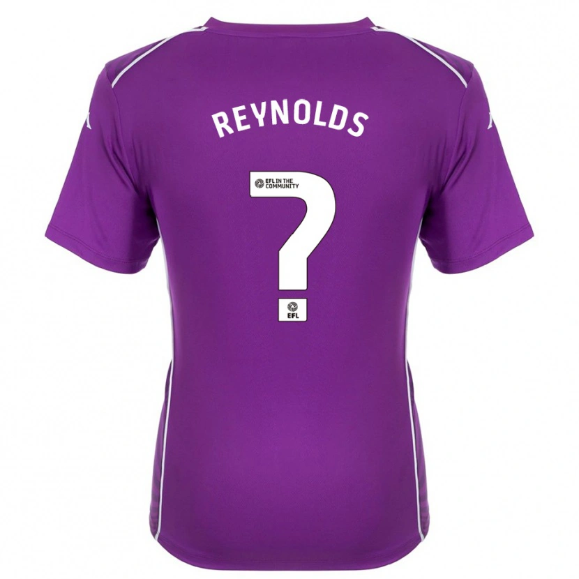 Danxen Niño Camiseta Kerr Reynolds #0 Morado Blanco Portero Equipación 2025/26 La Camisa