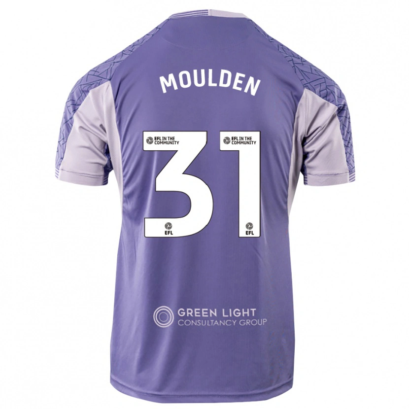 Danxen Niño Camiseta Louie Moulden #31 Morado Claro Portero Equipación 2025/26 La Camisa
