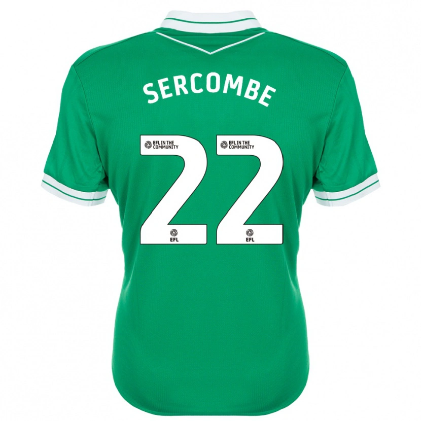 Danxen Niño Camiseta Paris Sercombe #22 Verde Blanco Portero Equipación 2025/26 La Camisa