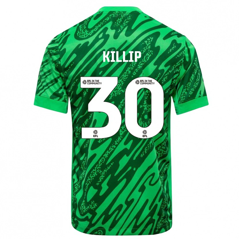 Danxen Niño Camiseta Ben Killip #30 Verde Bosque Portero Equipación 2025/26 La Camisa