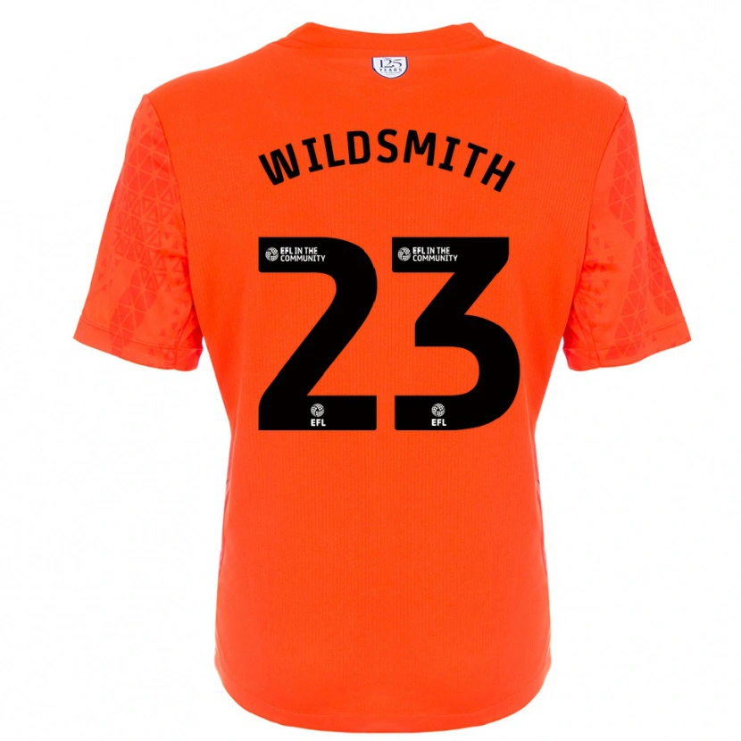Danxen Niño Camiseta Joe Wildsmith #23 Negro Naranja Portero Equipación 2025/26 La Camisa