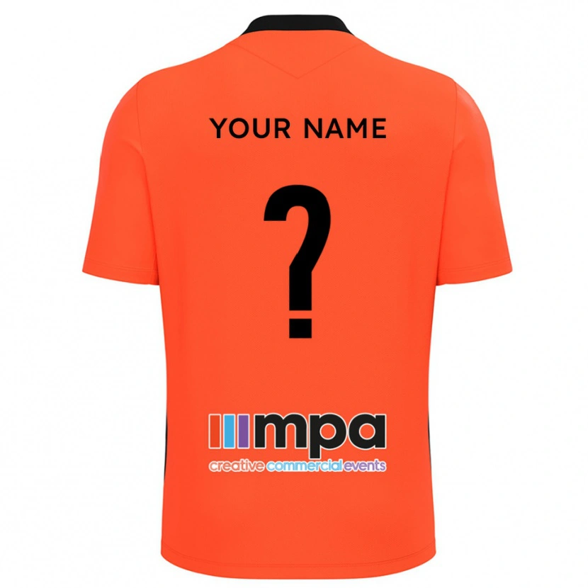 Danxen Niño Camiseta Solihull Moors Naranja Negro Portero Equipación 2025/26 La Camisa