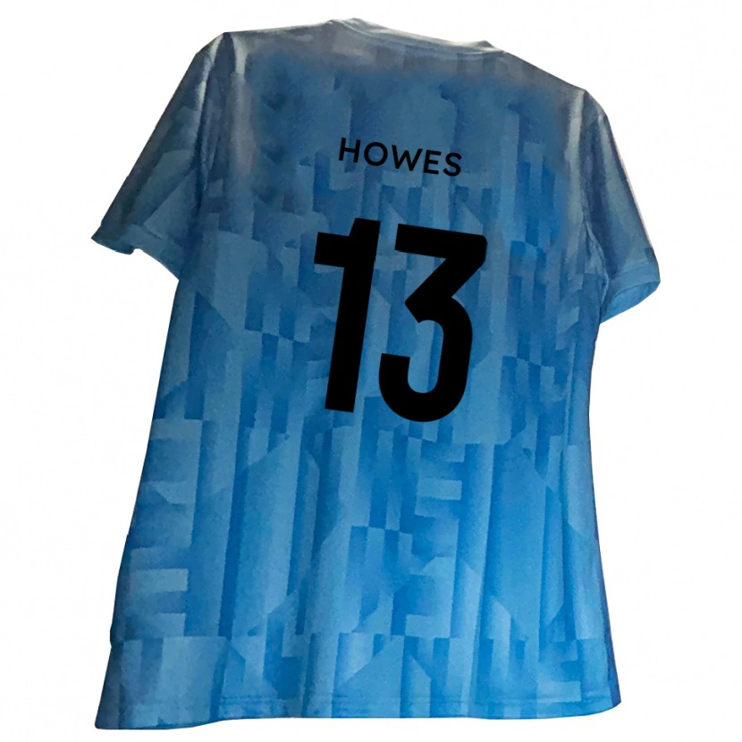 Danxen Niño Camiseta Sam Howes #13 Azul Blanco Portero Equipación 2025/26 La Camisa