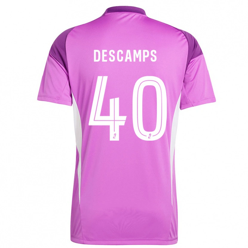 Danxen Niño Camiseta Rémy Descamps #40 Lavanda Portero Equipación 2025/26 La Camisa