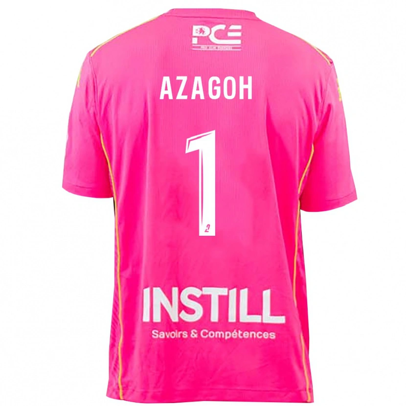Danxen Niño Camiseta Yanis Azagoh #1 Magenta Portero Equipación 2025/26 La Camisa