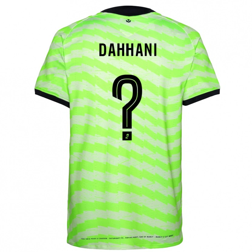 Danxen Niño Camiseta Yness Dahhani #0 Verde Neón Portero Equipación 2025/26 La Camisa