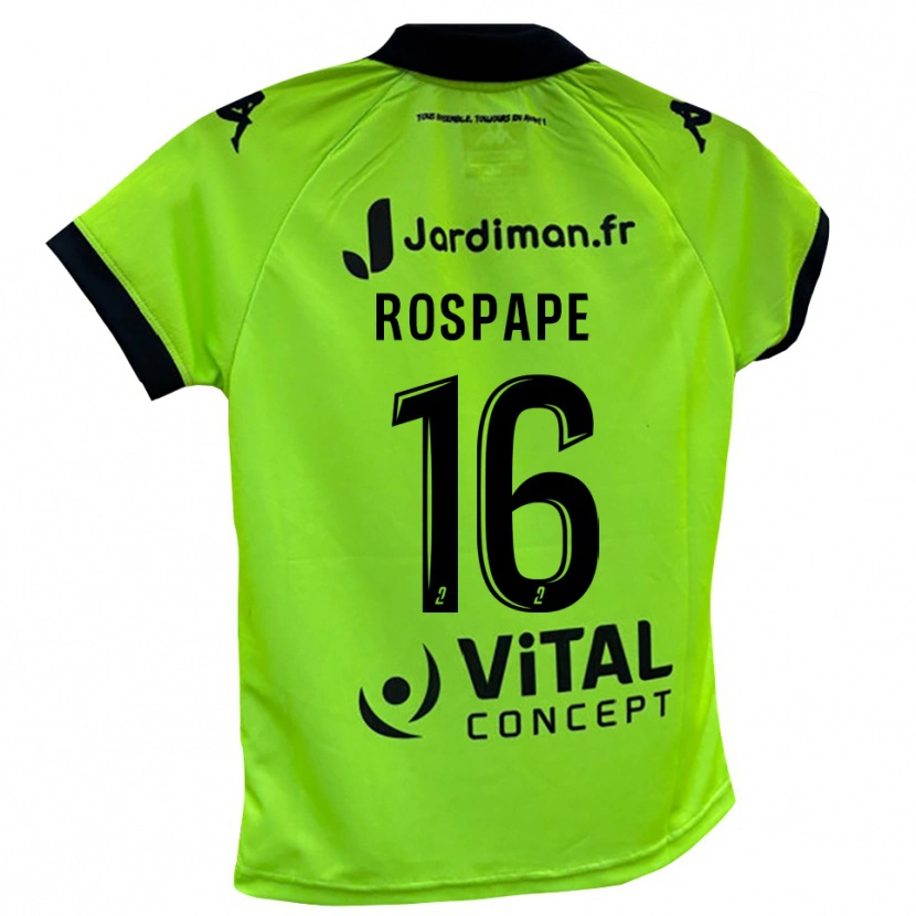 Danxen Niño Camiseta Milo Rospape #16 Verde Neón Portero Equipación 2025/26 La Camisa