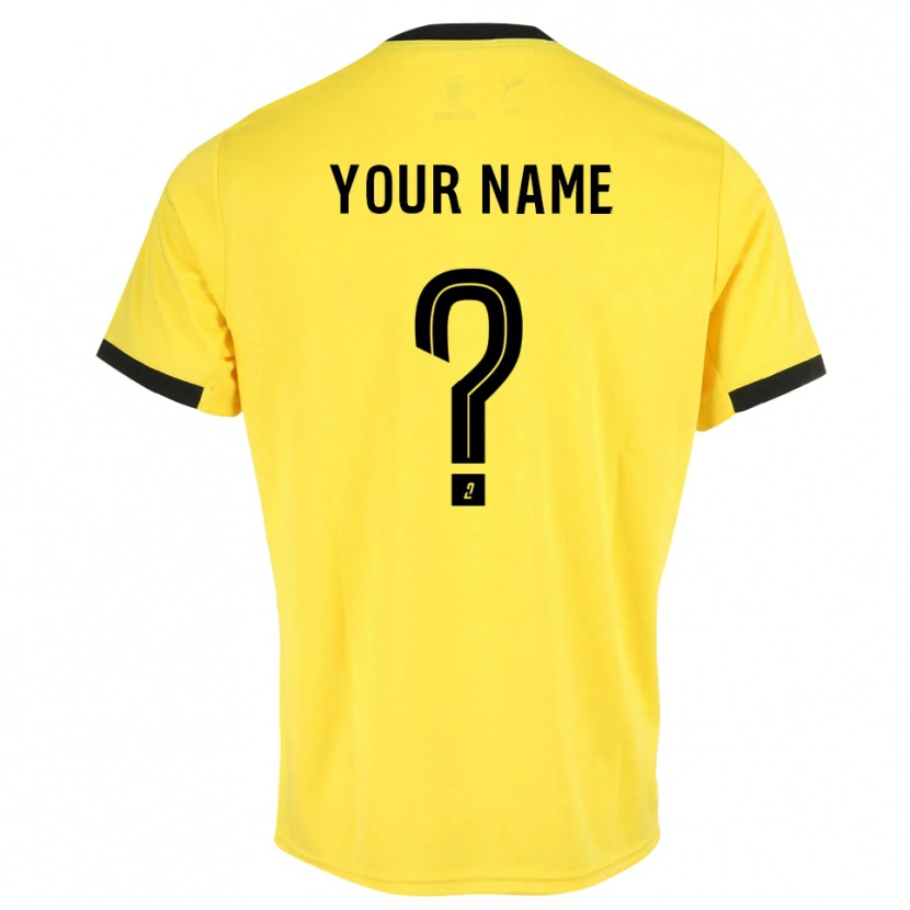 Danxen Niño Camiseta Troyes AC Negro Amarillo Portero Equipación 2025/26 La Camisa