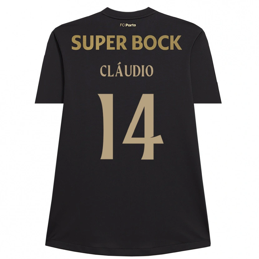 Danxen Niño Camiseta Cláudio Ramos #14 Negro Marrón Portero Equipación 2025/26 La Camisa