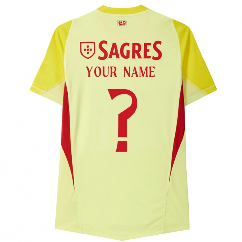 Danxen Niño Camiseta SL Benfica Amarillo Rojo Portero Equipación 2025/26 La Camisa