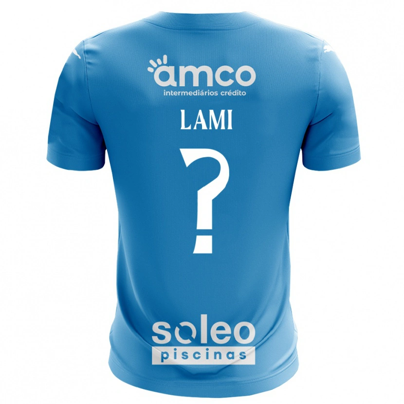 Danxen Niño Camiseta Dário Lami #0 Azul Blanco Portero Equipación 2025/26 La Camisa