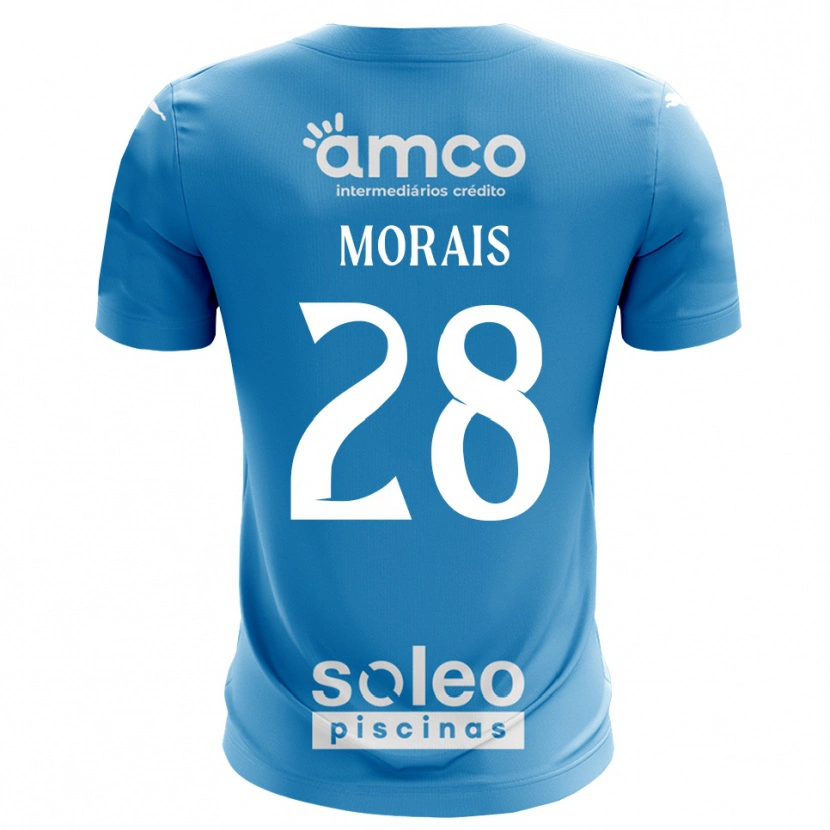 Danxen Niño Camiseta Patrícia Morais #28 Azul Blanco Portero Equipación 2025/26 La Camisa