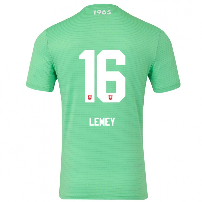 Danxen Niño Camiseta Diede Lemey #16 Verde Blanco Claro Portero Equipación 2025/26 La Camisa