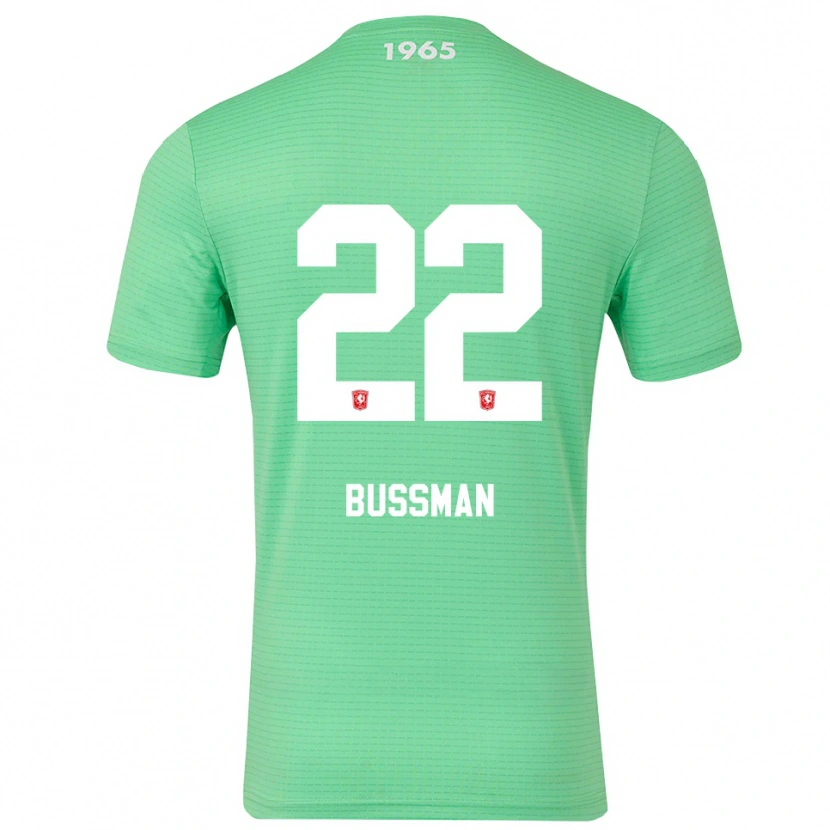 Danxen Niño Camiseta Fiene Bussman #22 Verde Blanco Claro Portero Equipación 2025/26 La Camisa