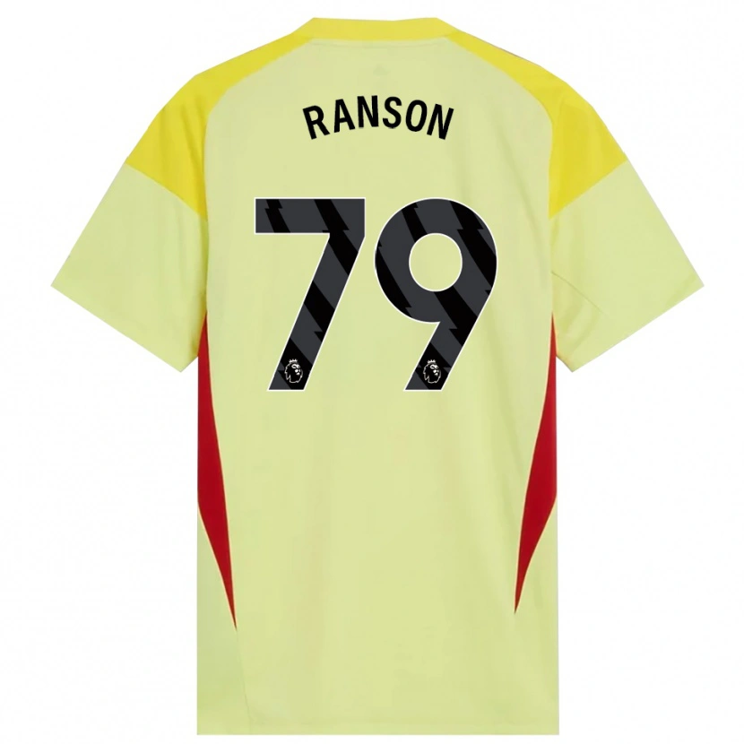 Danxen Niño Camiseta Khari Ranson #79 Amarillo Rojo Negro Portero Equipación 2025/26 La Camisa
