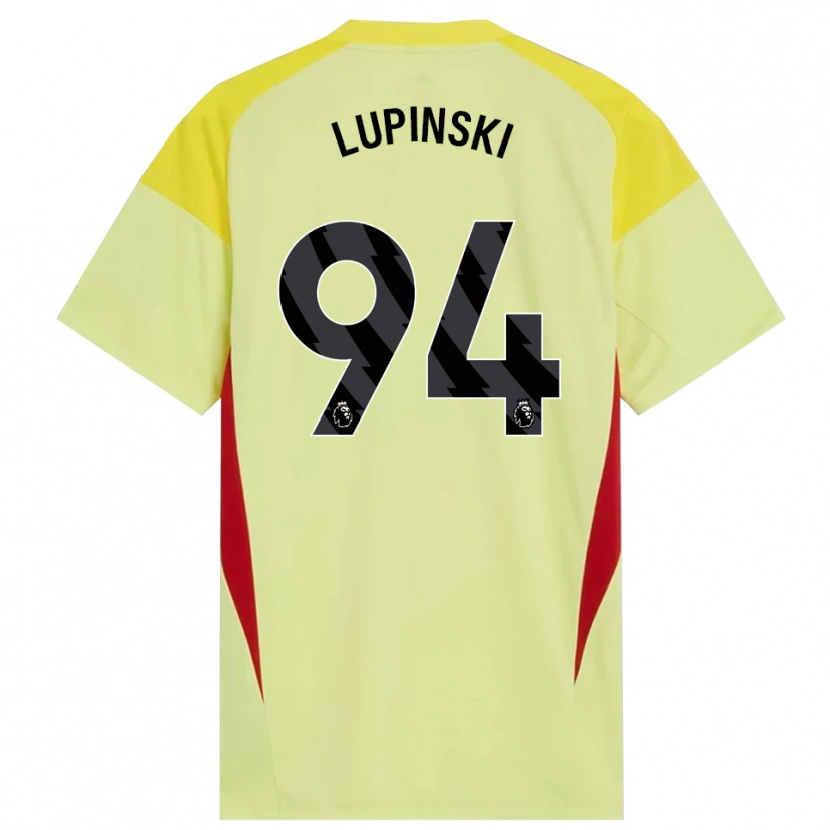 Danxen Niño Camiseta Remi Lupinski #94 Amarillo Rojo Negro Portero Equipación 2025/26 La Camisa