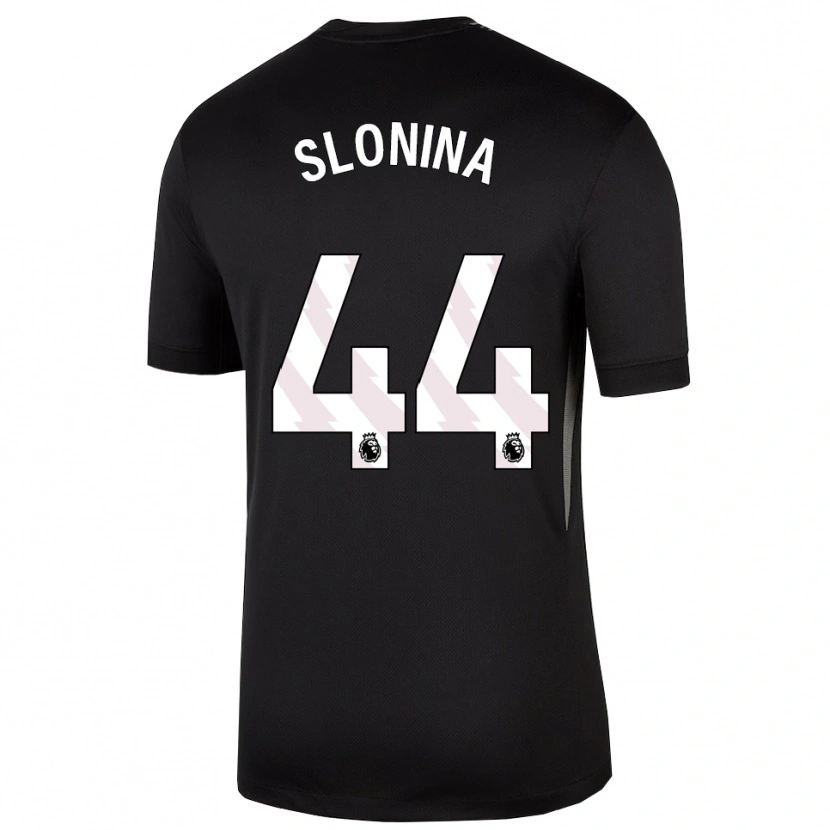 Danxen Niño Camiseta Gabriel Slonina #44 Blanco Negro Portero Equipación 2025/26 La Camisa