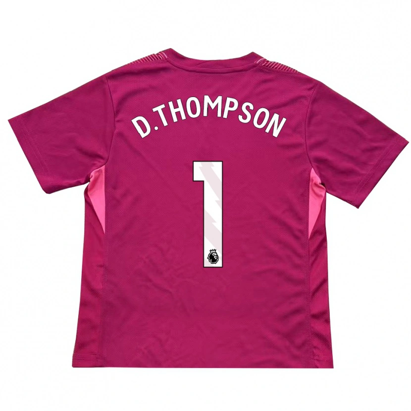 Danxen Niño Camiseta Dylan Thompson #1 Rosa Blanco Portero Equipación 2025/26 La Camisa