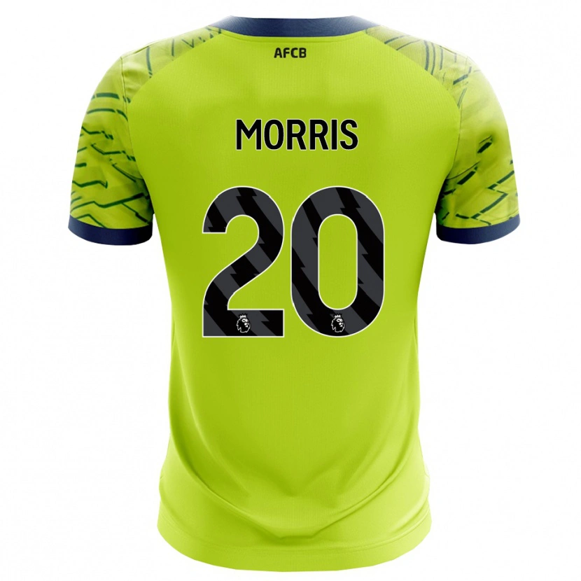 Danxen Niño Camiseta Caitlin Morris #20 Verde Amarillo Portero Equipación 2025/26 La Camisa