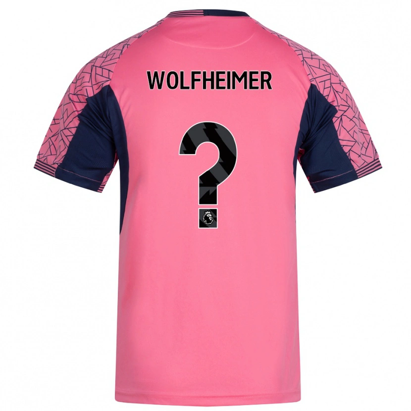 Danxen Niño Camiseta Connor Wolfheimer #0 Rosa Negro Portero Equipación 2025/26 La Camisa