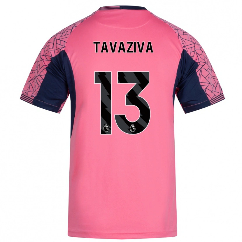 Danxen Niño Camiseta Marley Tavaziva #13 Rosa Negro Portero Equipación 2025/26 La Camisa