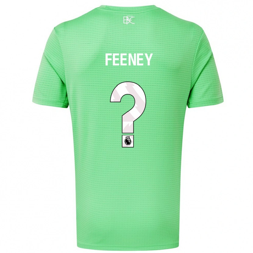 Danxen Niño Camiseta Callum Feeney #0 Verde Medio Portero Equipación 2025/26 La Camisa