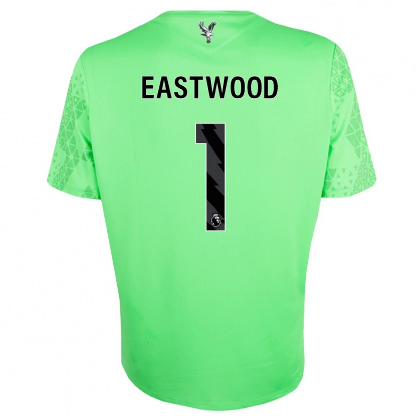 Danxen Niño Camiseta Billy Eastwood #1 Verde Negro Portero Equipación 2025/26 La Camisa