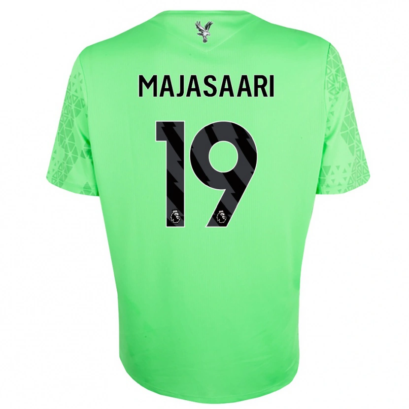 Danxen Niño Camiseta Milla-Maj Majasaari #19 Verde Negro Portero Equipación 2025/26 La Camisa