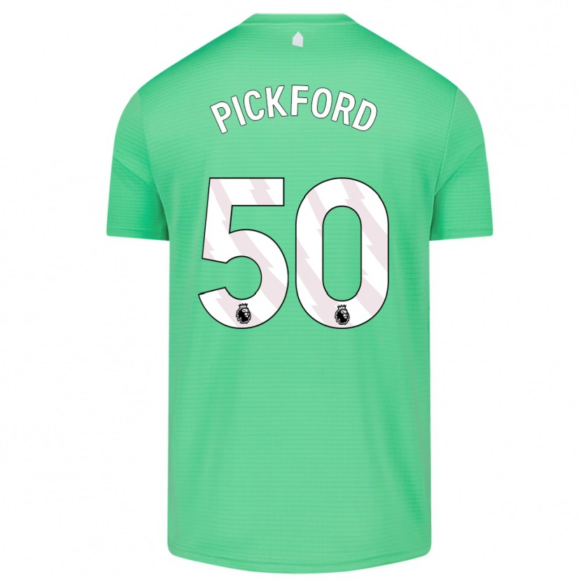 Danxen Niño Camiseta George Pickford #50 Verde Medio Portero Equipación 2025/26 La Camisa