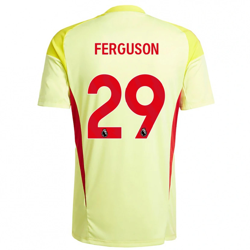 Danxen Niño Camiseta Georgie Ferguson #29 Amarillo Naranja Claro Portero Equipación 2025/26 La Camisa