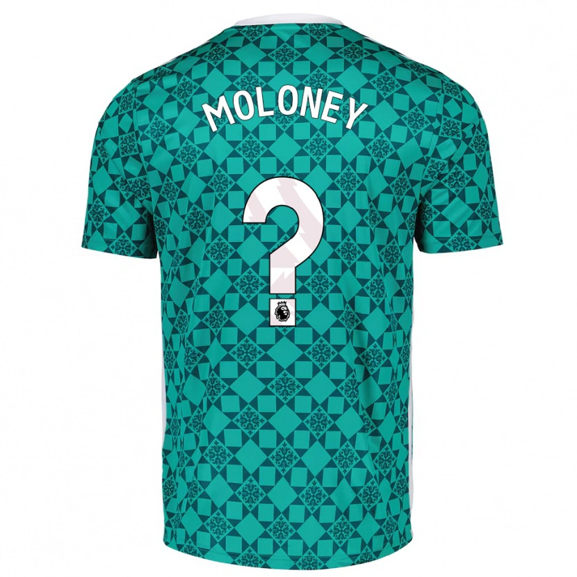 Danxen Niño Camiseta Grace Moloney #0 Verde Blanco Portero Equipación 2025/26 La Camisa