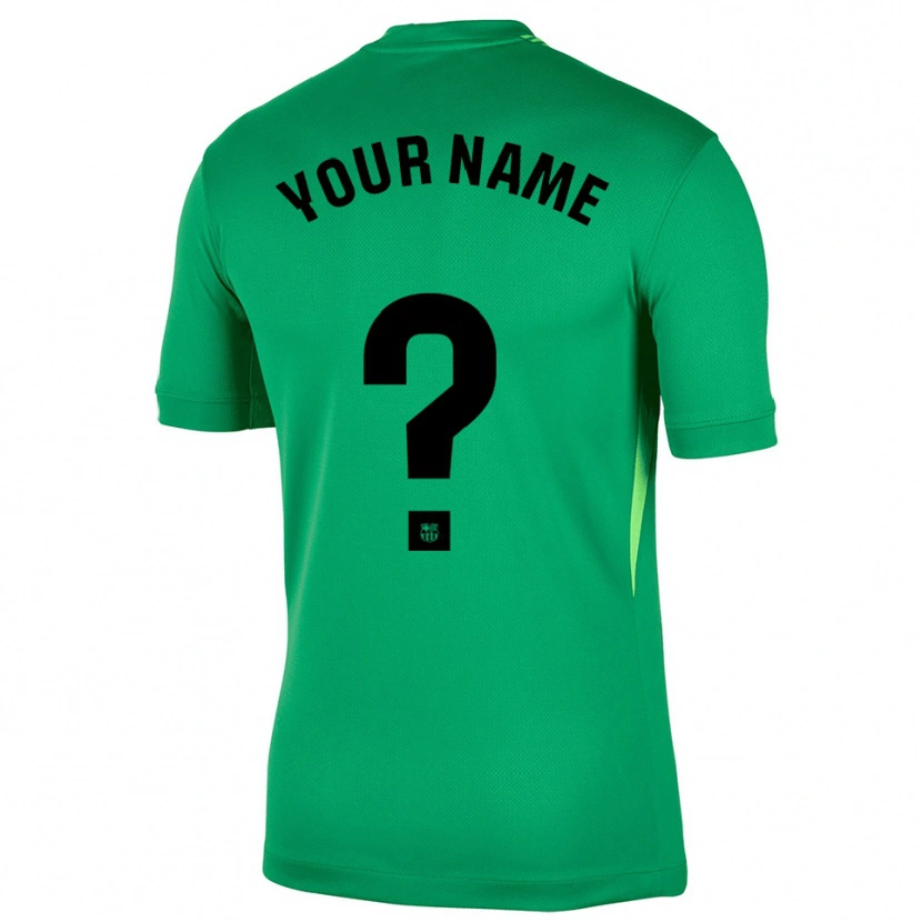 Danxen Niño Camiseta Barcelona Verde Negro Portero Equipación 2025/26 La Camisa