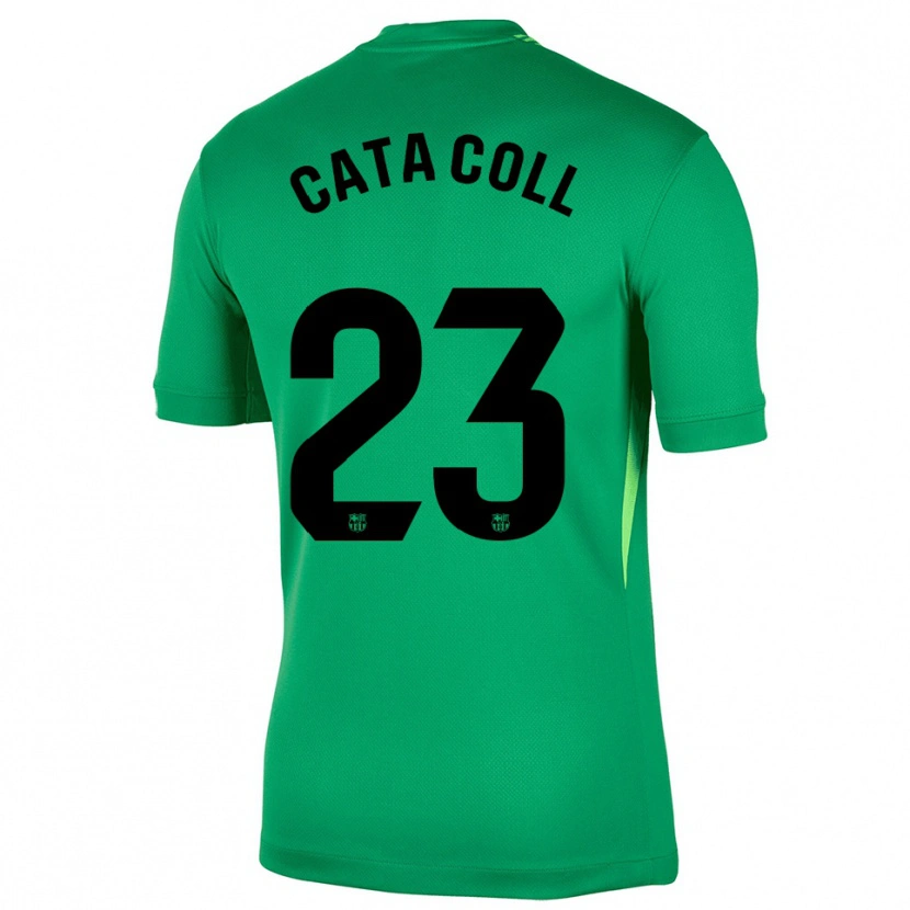 Danxen Niño Camiseta Cata Coll #23 Verde Negro Portero Equipación 2025/26 La Camisa