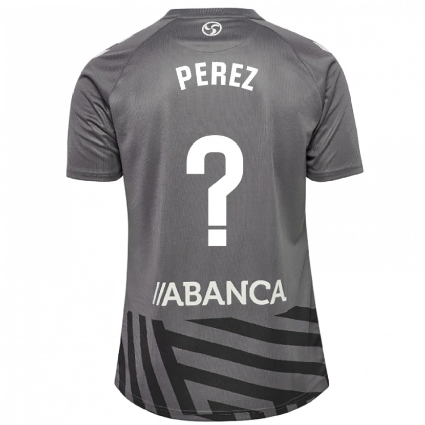 Danxen Niño Camiseta Iván Pérez #0 Gris Oscuro Negro Portero Equipación 2025/26 La Camisa