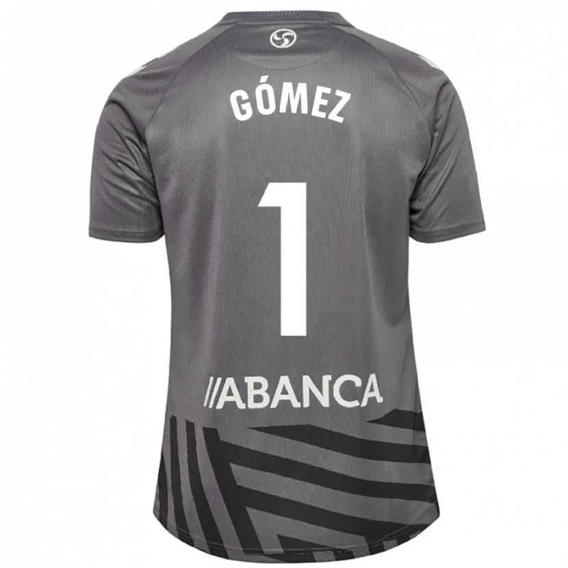 Danxen Niño Camiseta Nuria Gómez #1 Gris Oscuro Negro Portero Equipación 2025/26 La Camisa