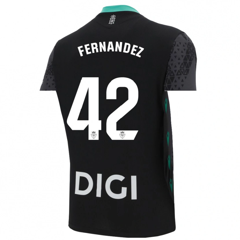 Danxen Niño Camiseta Rafa Fernández #42 Gris Oscuro Negro Portero Equipación 2025/26 La Camisa