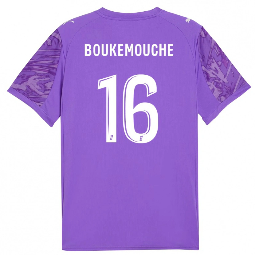 Danxen Niño Camiseta Amine Boukemouche #16 Blanco Lilo Portero Equipación 2025/26 La Camisa
