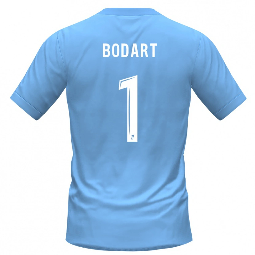 Danxen Niño Camiseta Arnaud Bodart #1 Azul Negro Portero Equipación 2025/26 La Camisa