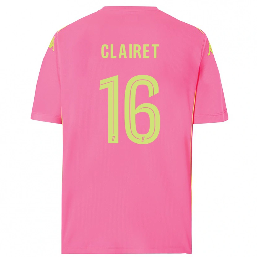Danxen Niño Camiseta Duncan Clairet #16 Rosa Caliente Portero Equipación 2025/26 La Camisa