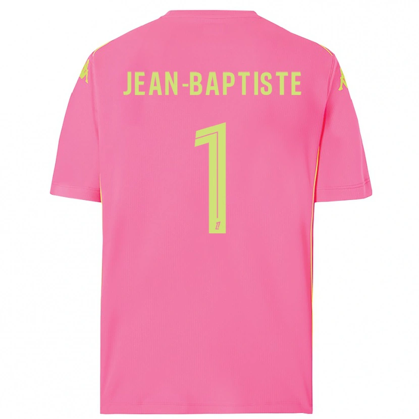Danxen Niño Camiseta Romain Jean-Baptiste #1 Rosa Caliente Portero Equipación 2025/26 La Camisa