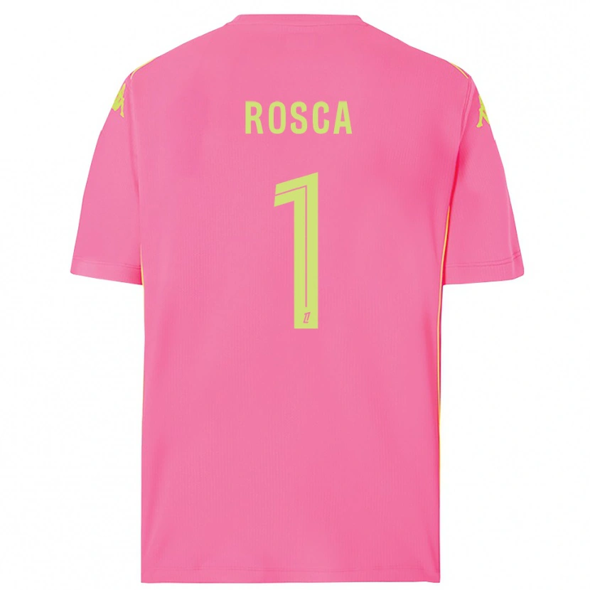 Danxen Niño Camiseta Daniel Rosca #1 Rosa Caliente Portero Equipación 2025/26 La Camisa