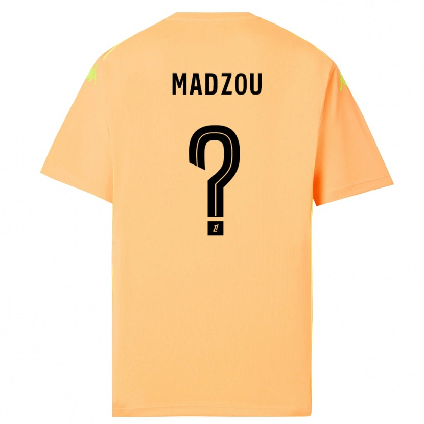 Danxen Niño Camiseta Djibril Madzou #0 Naranja Oscuro Negro Portero Equipación 2025/26 La Camisa