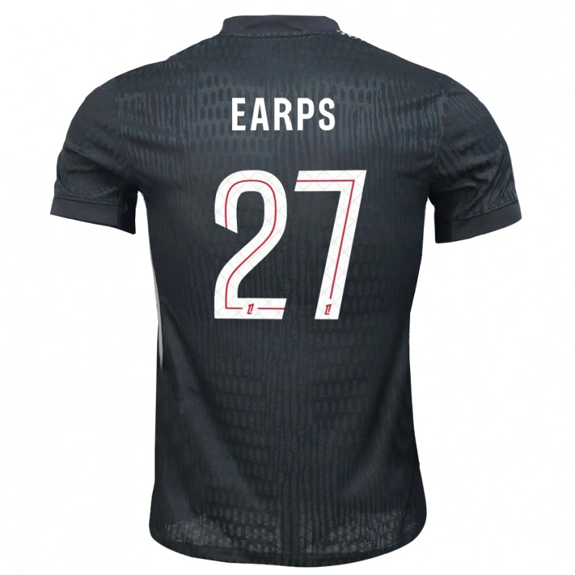 Danxen Niño Camiseta Mary Earps #27 Gris Oscuro Negro Portero Equipación 2025/26 La Camisa