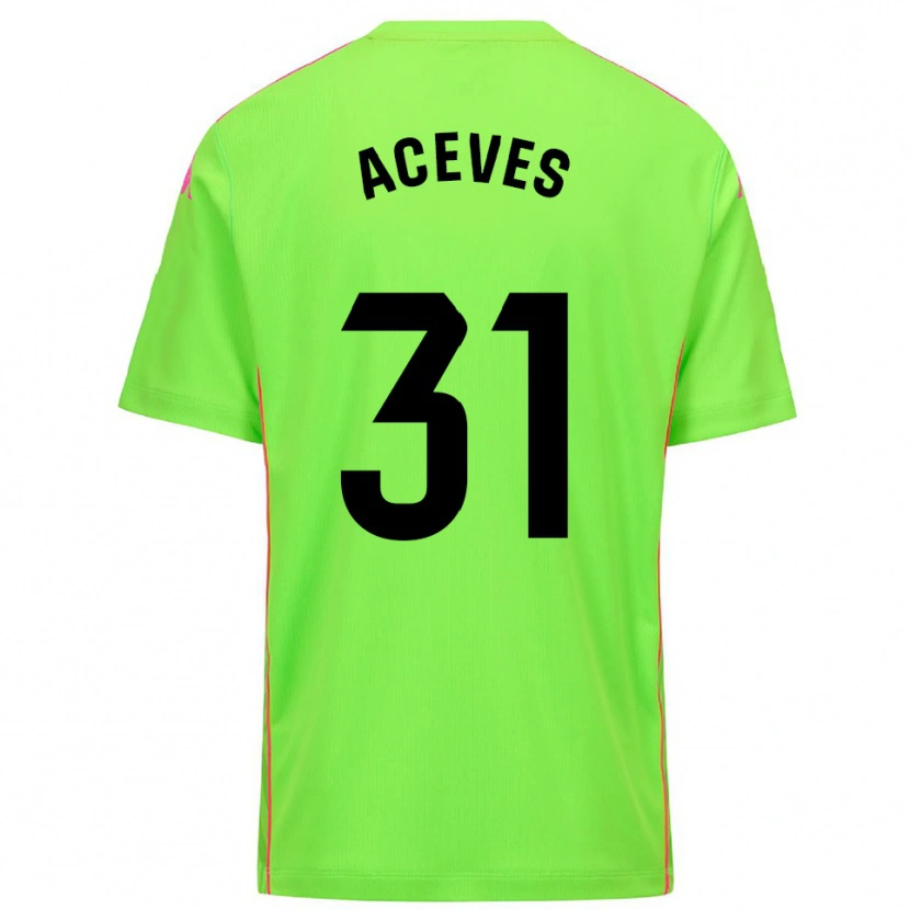 Danxen Niño Camiseta Álvaro Aceves #31 Lirme Rosa Profundo Portero Equipación 2025/26 La Camisa