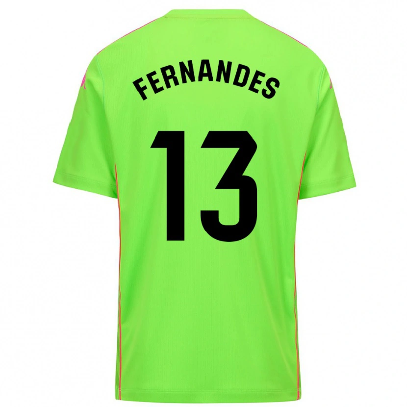 Danxen Niño Camiseta Guilherme Fernandes #13 Lirme Rosa Profundo Portero Equipación 2025/26 La Camisa