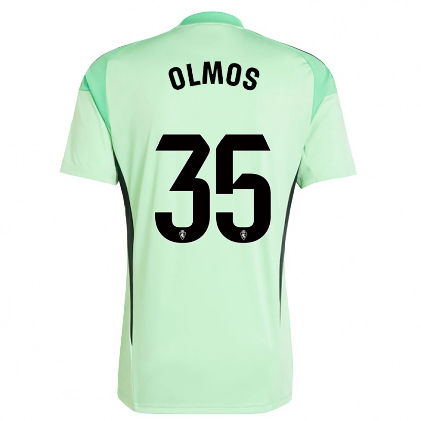 Danxen Niño Camiseta Lucas Olmos #35 Verde Primavera Medio Portero Equipación 2025/26 La Camisa