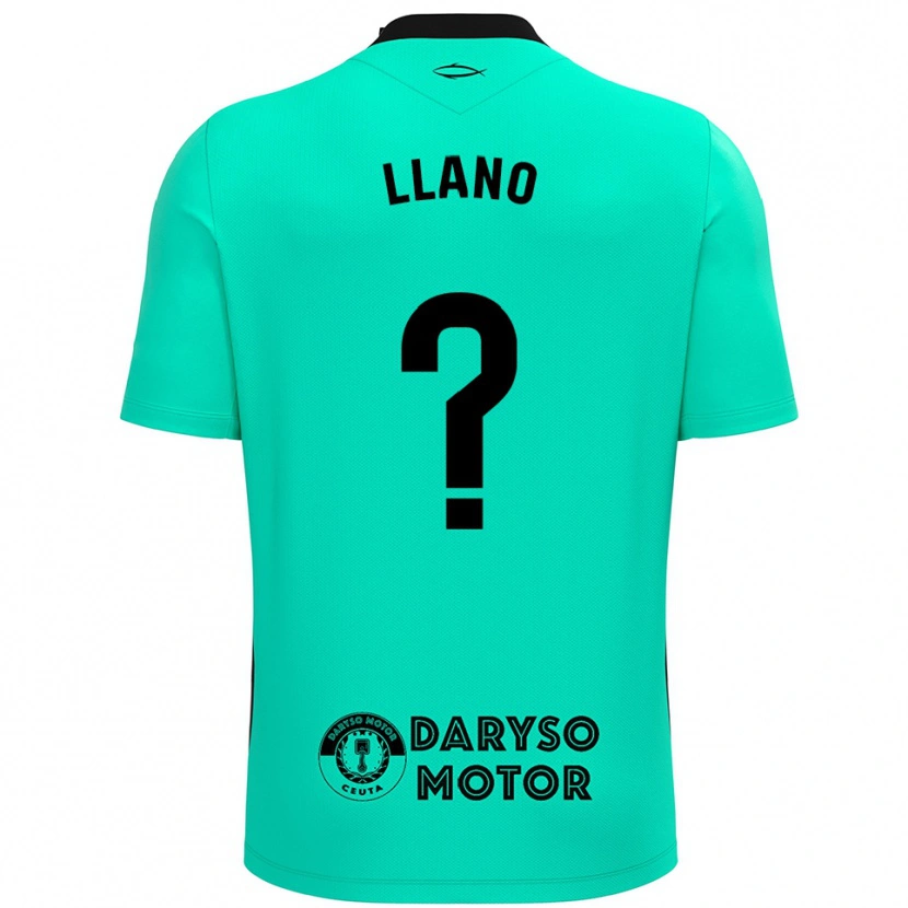Danxen Niño Camiseta Guillermo Llano #0 Negro Turquesa Portero Equipación 2025/26 La Camisa